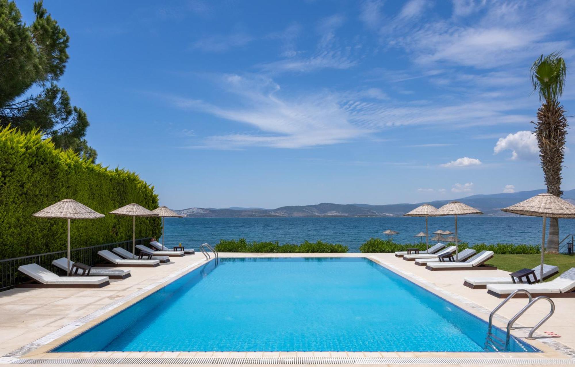 Med-Inn Hotel Gulluk Buitenkant foto