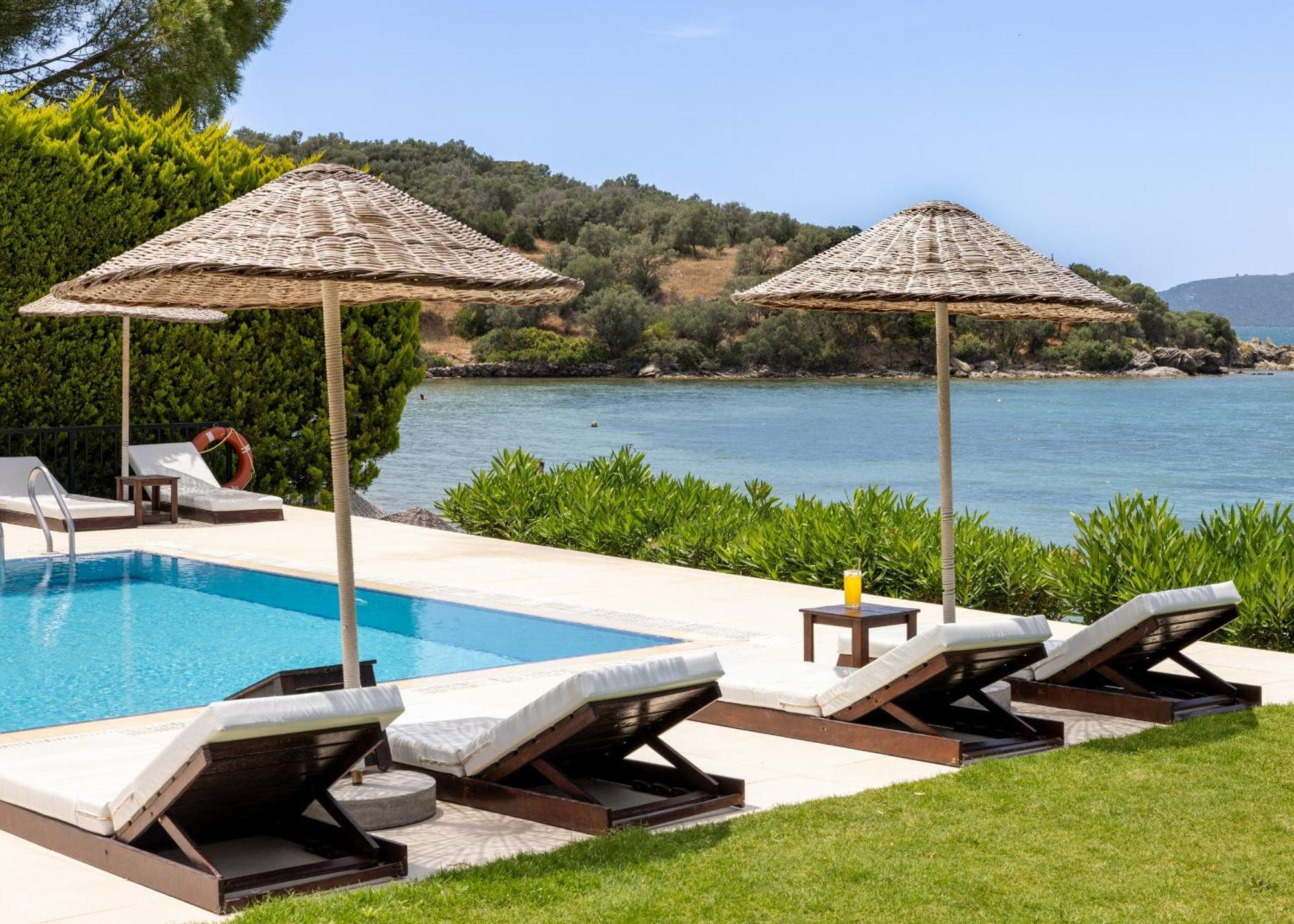 Med-Inn Hotel Gulluk Buitenkant foto