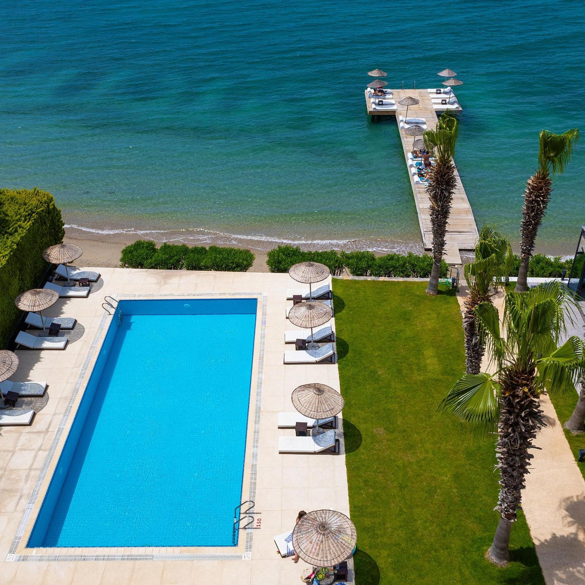 Med-Inn Hotel Gulluk Buitenkant foto