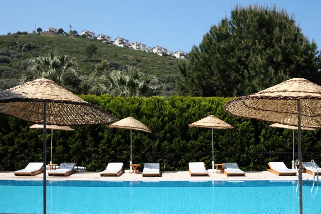Med-Inn Hotel Gulluk Buitenkant foto